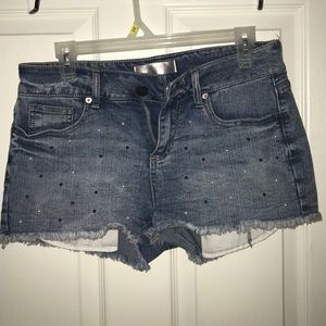 Pearl studded shorts